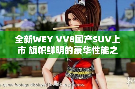 全新WEY VV8国产SUV上市 旗帜鲜明的豪华性能之选