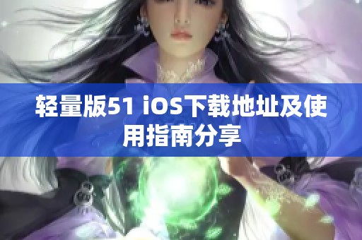 轻量版51 iOS下载地址及使用指南分享