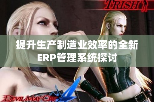 提升生产制造业效率的全新ERP管理系统探讨