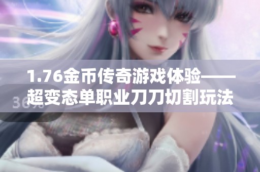 1.76金币传奇游戏体验——超变态单职业刀刀切割玩法解析