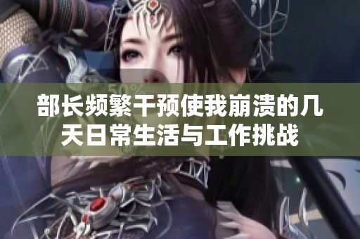 部长频繁干预使我崩溃的几天日常生活与工作挑战