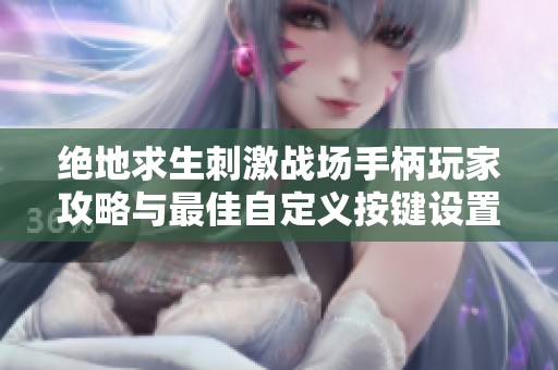 绝地求生刺激战场手柄玩家攻略与最佳自定义按键设置分享