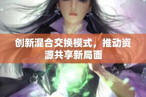 创新混合交换模式，推动资源共享新局面