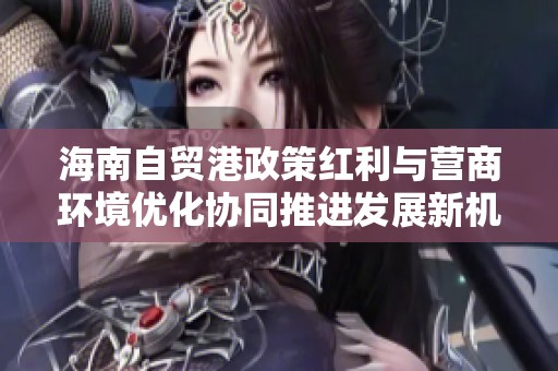 海南自贸港政策红利与营商环境优化协同推进发展新机遇