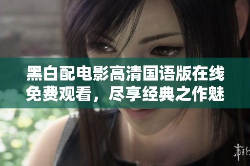黑白配电影高清国语版在线免费观看，尽享经典之作魅力