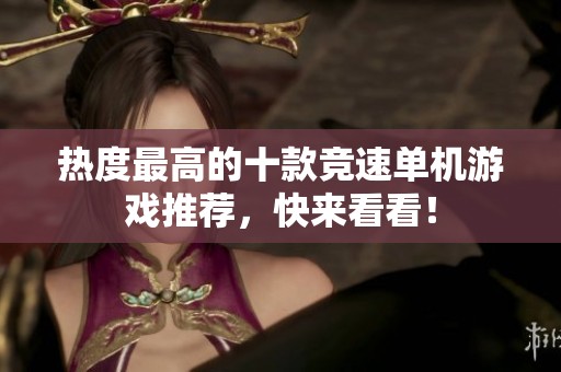 热度最高的十款竞速单机游戏推荐，快来看看！