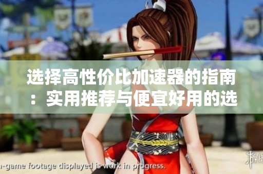 选择高性价比加速器的指南：实用推荐与便宜好用的选项