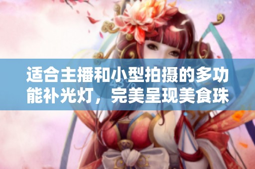 适合主播和小型拍摄的多功能补光灯，完美呈现美食珠宝静物婚庆细节