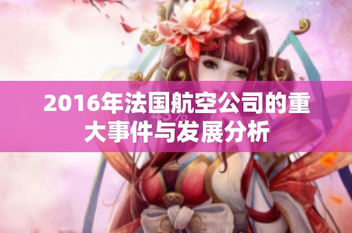 2016年法国航空公司的重大事件与发展分析