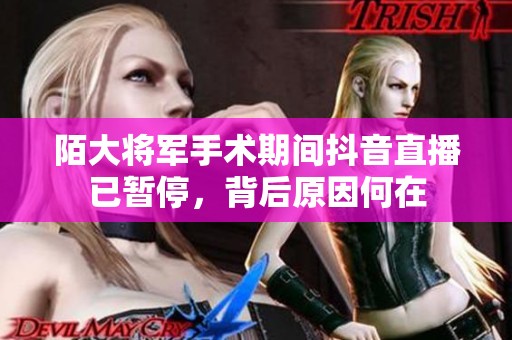 陌大将军手术期间抖音直播已暂停，背后原因何在