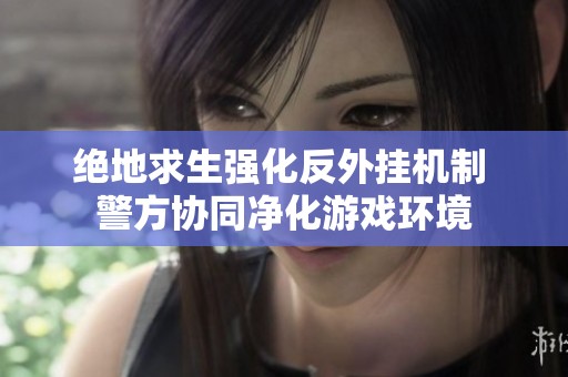 绝地求生强化反外挂机制 警方协同净化游戏环境