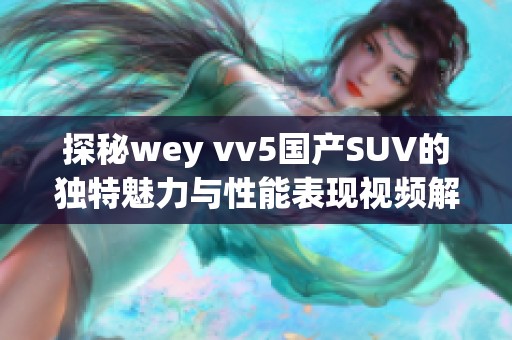 探秘wey vv5国产SUV的独特魅力与性能表现视频解析