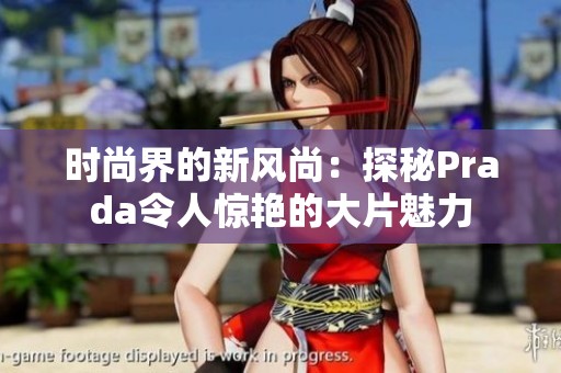 时尚界的新风尚：探秘Prada令人惊艳的大片魅力