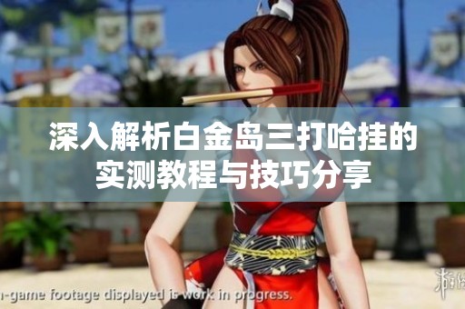 深入解析白金岛三打哈挂的实测教程与技巧分享