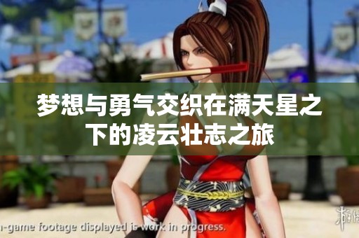 梦想与勇气交织在满天星之下的凌云壮志之旅