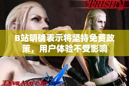 B站明确表示将坚持免费政策，用户体验不受影响