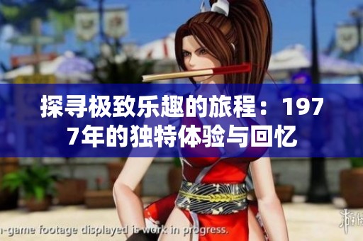 探寻极致乐趣的旅程：1977年的独特体验与回忆