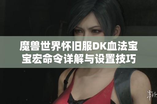 魔兽世界怀旧服DK血法宝宝宏命令详解与设置技巧