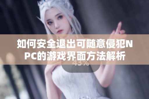 如何安全退出可随意侵犯NPC的游戏界面方法解析