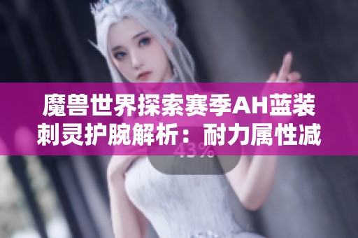 魔兽世界探索赛季AH蓝装刺灵护腕解析：耐力属性减5点的影响与价值