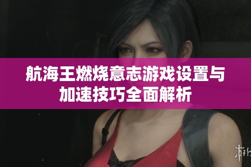 航海王燃烧意志游戏设置与加速技巧全面解析