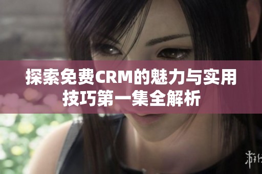 探索免费CRM的魅力与实用技巧第一集全解析