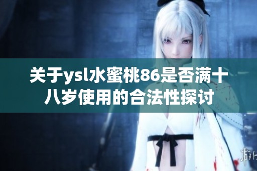 关于ysl水蜜桃86是否满十八岁使用的合法性探讨