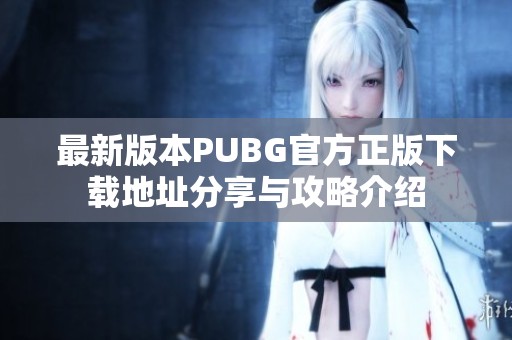 最新版本PUBG官方正版下载地址分享与攻略介绍