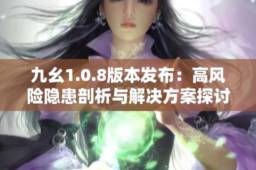九幺1.0.8版本发布：高风险隐患剖析与解决方案探讨