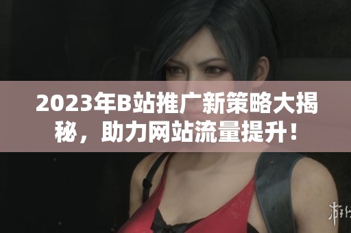 2023年B站推广新策略大揭秘，助力网站流量提升！