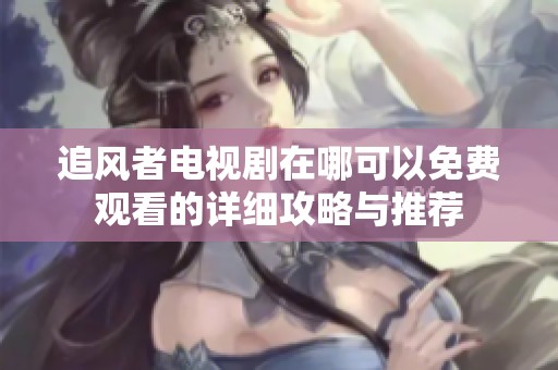 追风者电视剧在哪可以免费观看的详细攻略与推荐