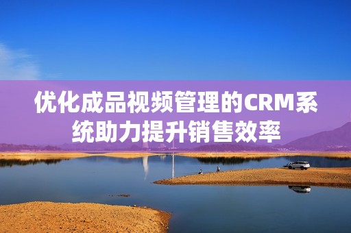 优化成品视频管理的CRM系统助力提升销售效率