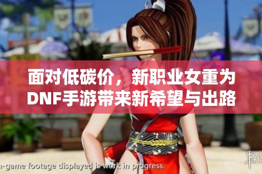 面对低碳价，新职业女重为DNF手游带来新希望与出路