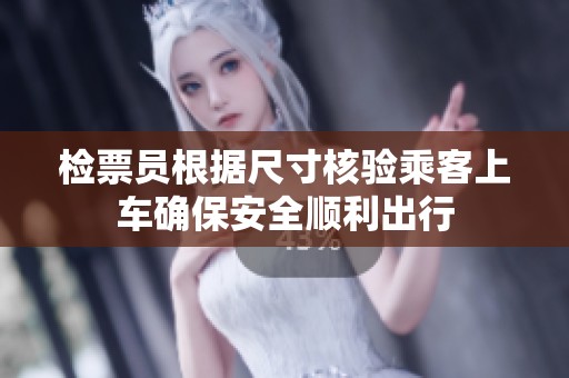 检票员根据尺寸核验乘客上车确保安全顺利出行
