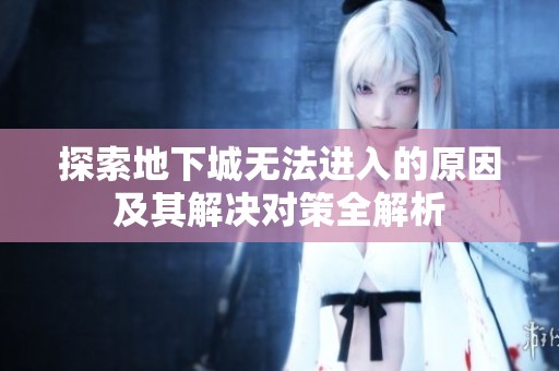 探索地下城无法进入的原因及其解决对策全解析