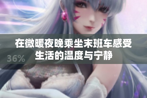 在微暖夜晚乘坐末班车感受生活的温度与宁静