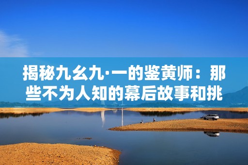 揭秘九幺九·一的鉴黄师：那些不为人知的幕后故事和挑战