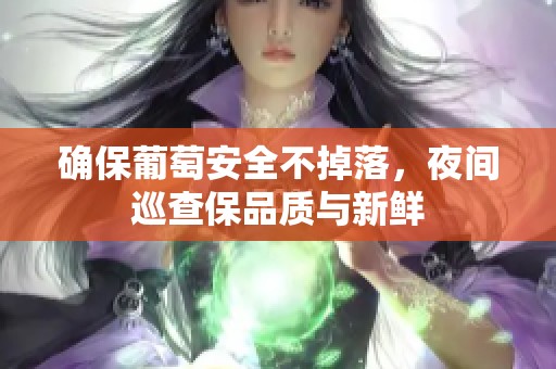 确保葡萄安全不掉落，夜间巡查保品质与新鲜