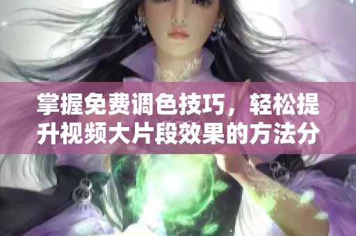 掌握免费调色技巧，轻松提升视频大片段效果的方法分享