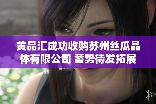 黄品汇成功收购苏州丝瓜晶体有限公司 蓄势待发拓展市场
