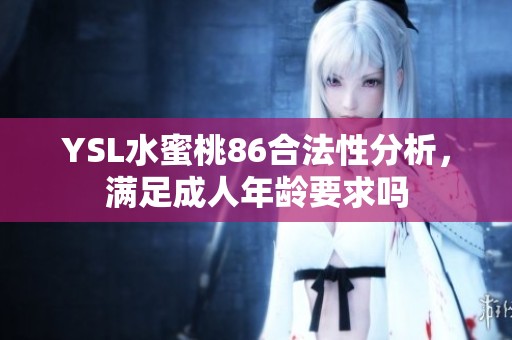 YSL水蜜桃86合法性分析，满足成人年龄要求吗