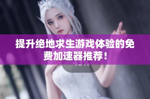 提升绝地求生游戏体验的免费加速器推荐！