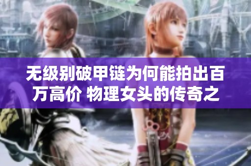 无级别破甲链为何能拍出百万高价 物理女头的传奇之路