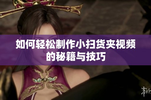 如何轻松制作小扫货夹视频的秘籍与技巧
