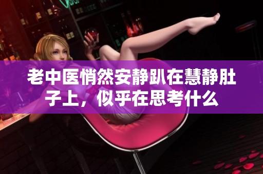 老中医悄然安静趴在慧静肚子上，似乎在思考什么
