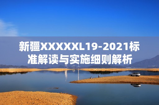 新疆XXXXXL19-2021标准解读与实施细则解析