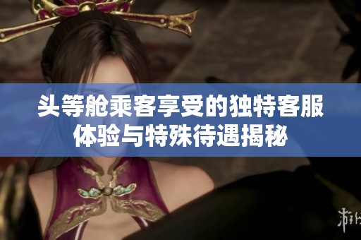 头等舱乘客享受的独特客服体验与特殊待遇揭秘