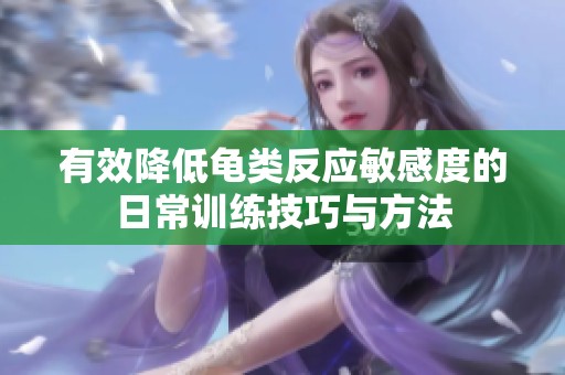 有效降低龟类反应敏感度的日常训练技巧与方法