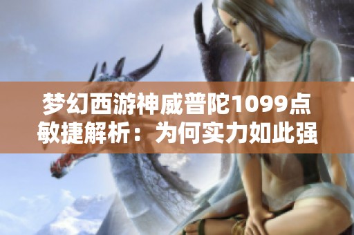 梦幻西游神威普陀1099点敏捷解析：为何实力如此强大