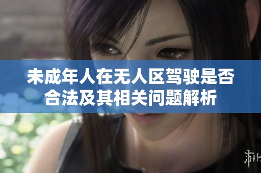 未成年人在无人区驾驶是否合法及其相关问题解析